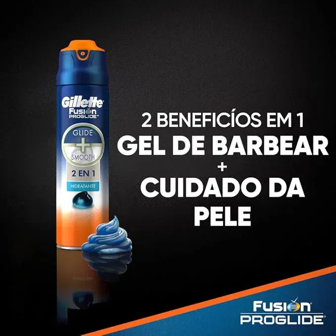 Gillette Gel De Barbear Fusion Proglide Hidratante - 200Ml - Imagem 5