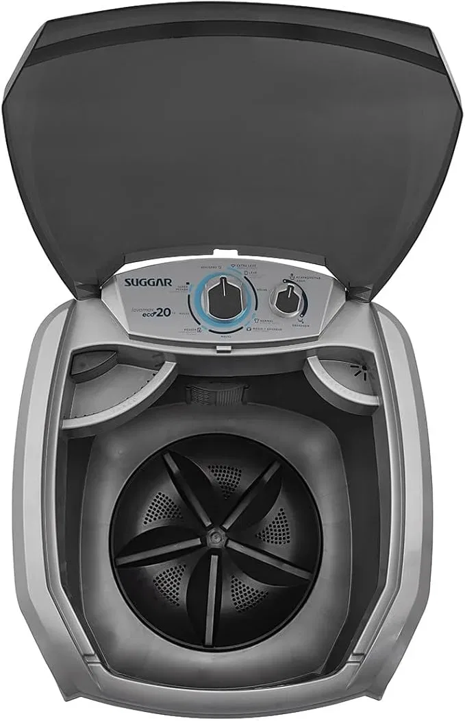 SUGGAR LAVADORA DE ROUPAS LAVAMAX ECO 20KG 220V PRATA LE2002PR - Imagem 5