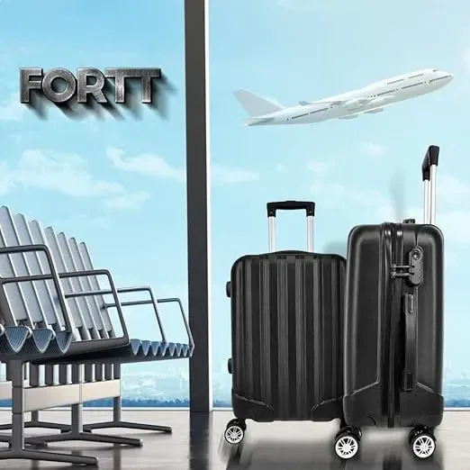 Mala de Bordo ABS 4 Rodas Adventure Fortt Preto - MAB01-PT - Imagem 6