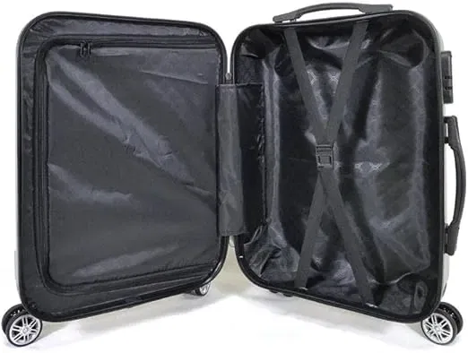 Mala de Bordo ABS 4 Rodas Adventure Fortt Preto - MAB01-PT - Imagem 4