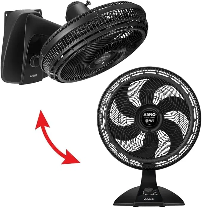Ventilador 2 em 1, Mesa ou Parede, Arno, Turbo Force, 40cm, VF42, 127V - Imagem 6
