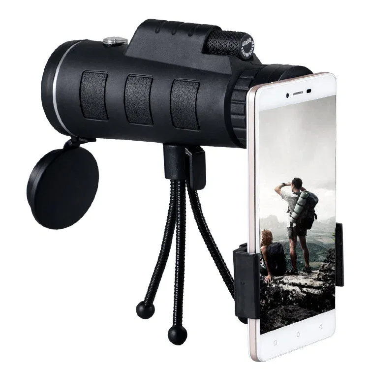 Compatible with Apple, Monocular Telescope Zoom Scope with Compass Phone Clip Tripod - Imagem 10