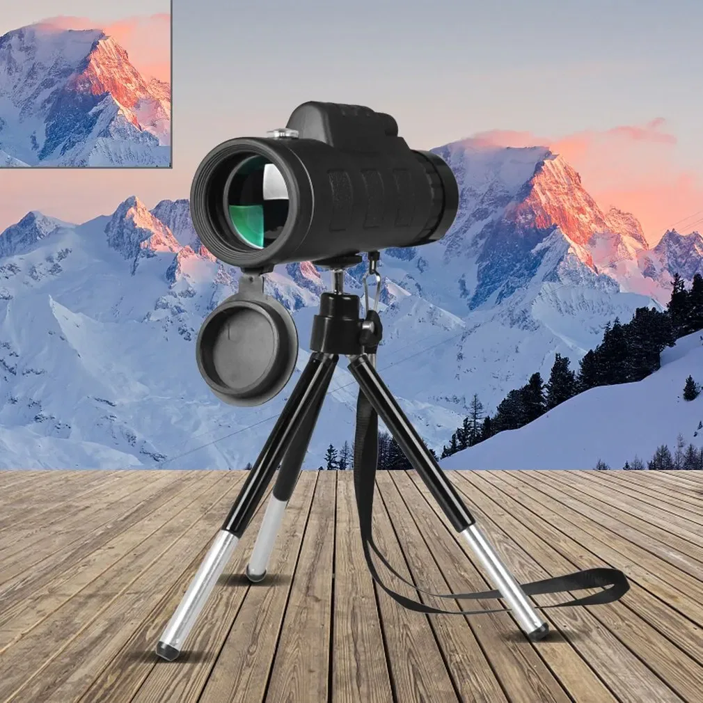 Compatible with Apple, Monocular Telescope Zoom Scope with Compass Phone Clip Tripod - Imagem 5