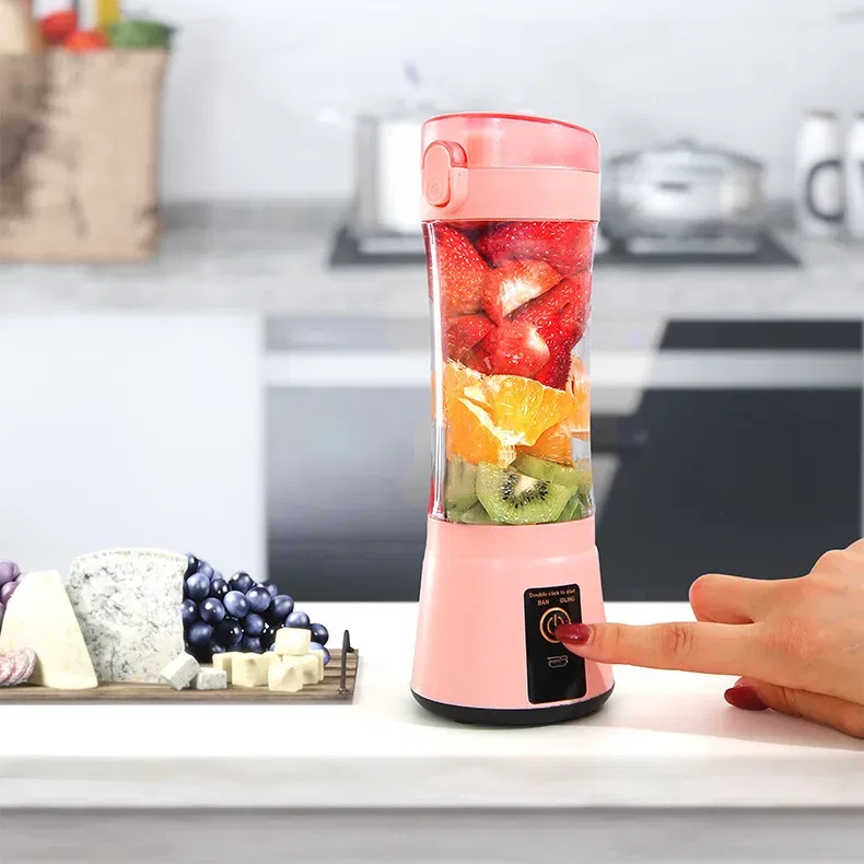 Portable Electric Fruit Juicer Wireless USB Rechargeable Mini Mixer Multifunction Summer Smoothie Blender Machine Kitchen Supplies - Imagem 2